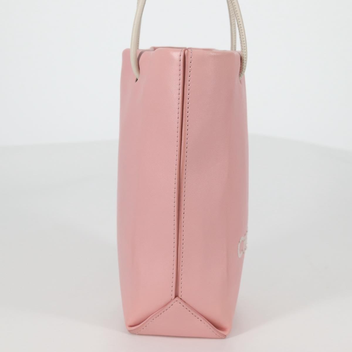 Chanel Essential Shopping Tote Leather Pink Leather Bag (Pre-Owned)