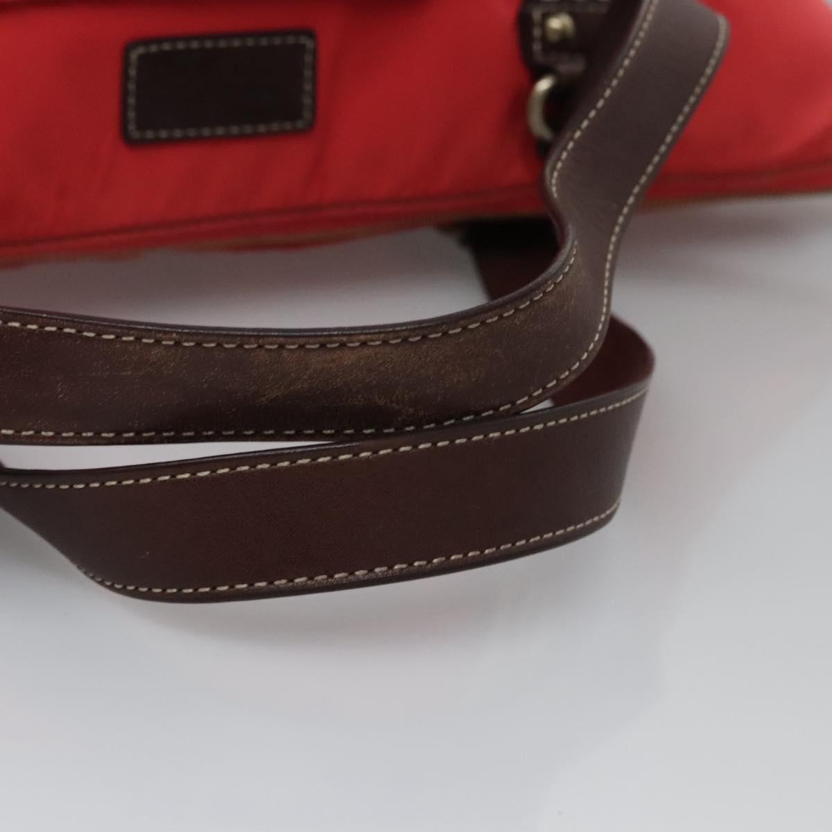 Burberry Blue Label Nylon Red Nylon Tote Bag Bag (Pre-Owned)