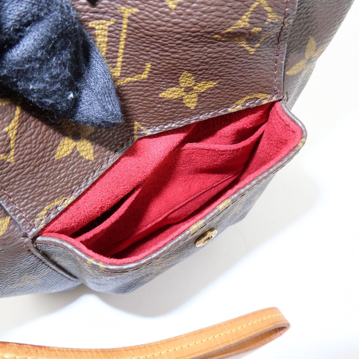 Louis Vuitton Partition Wristlet Clutch Monogram Canvas Brown Canvas Clutche & Pouche Bag (Pre-Owned)