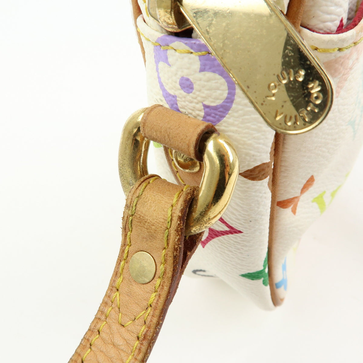 Louis Vuitton Rift Monogram Multicolor White Canvas Handbag (Pre-Owned)