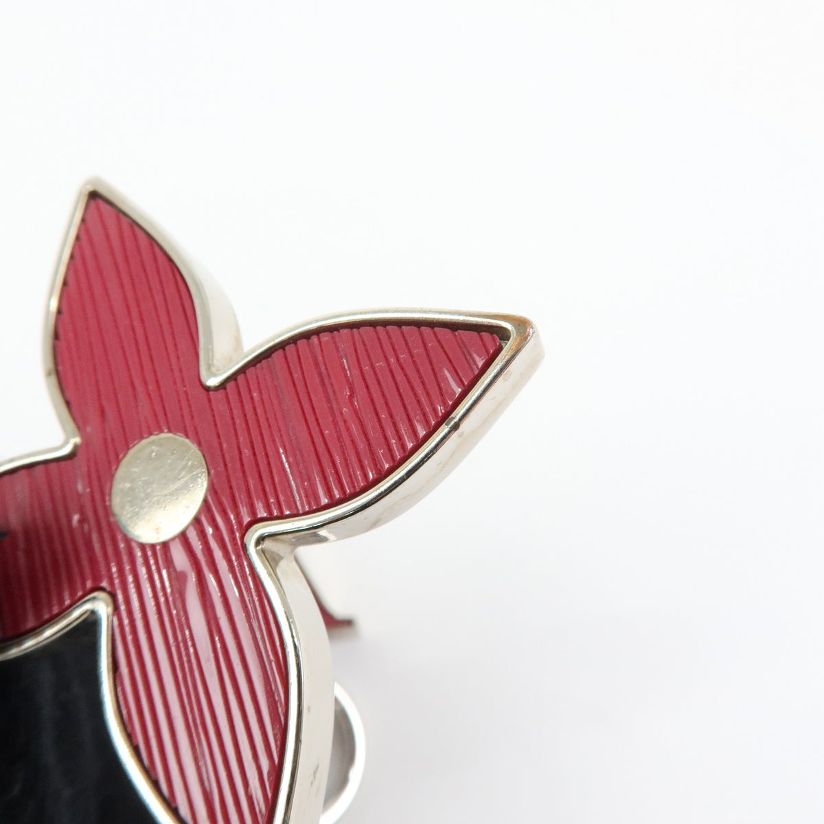 Louis Vuitton Fleur D'epi Bag Charm Resin And Brass Burgundy Metal Charms And Keychains Accessory (Pre-Owned)