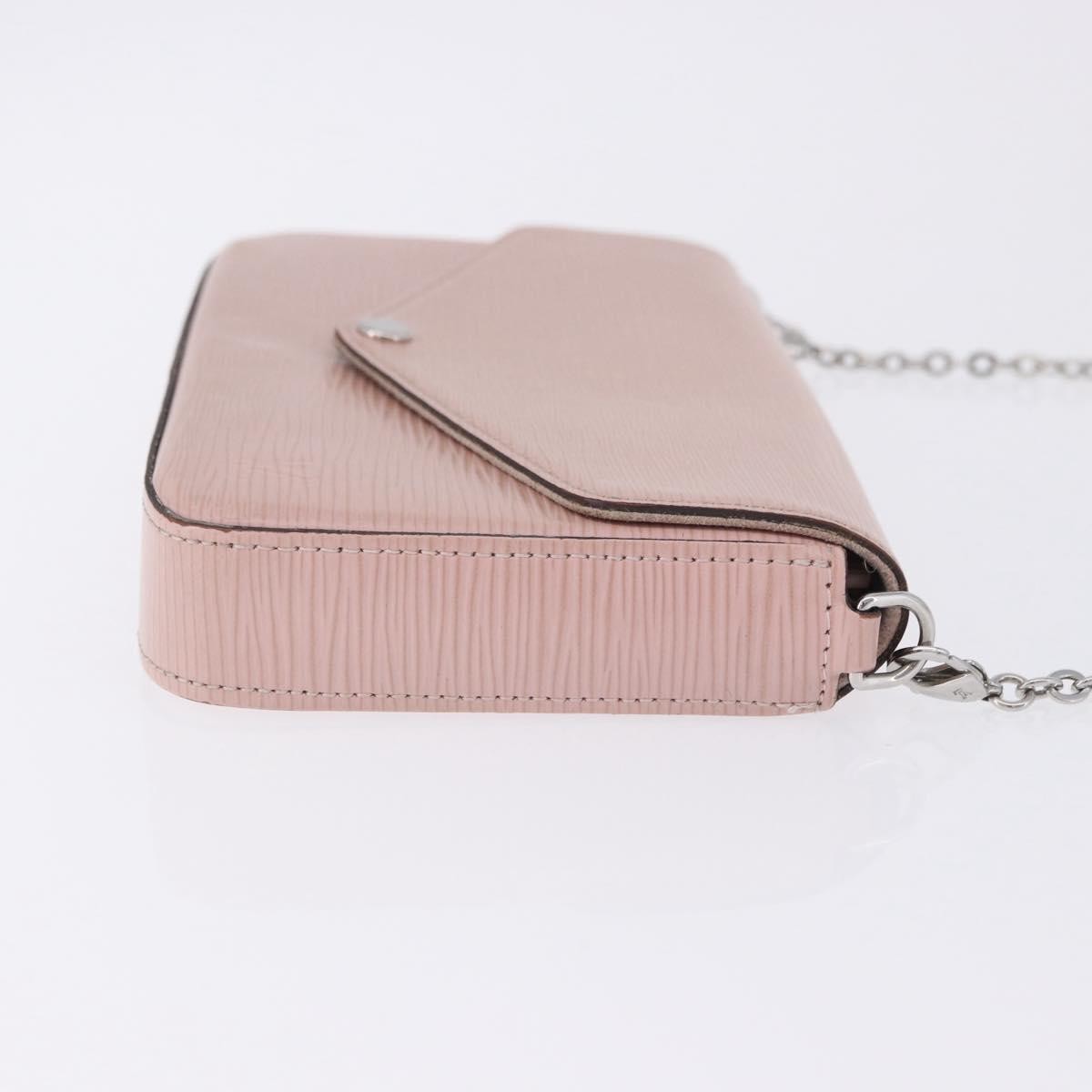 Louis Vuitton Felicie Chain Epi Leather Pink Leather Clutche & Pouche Bag (Pre-Owned)