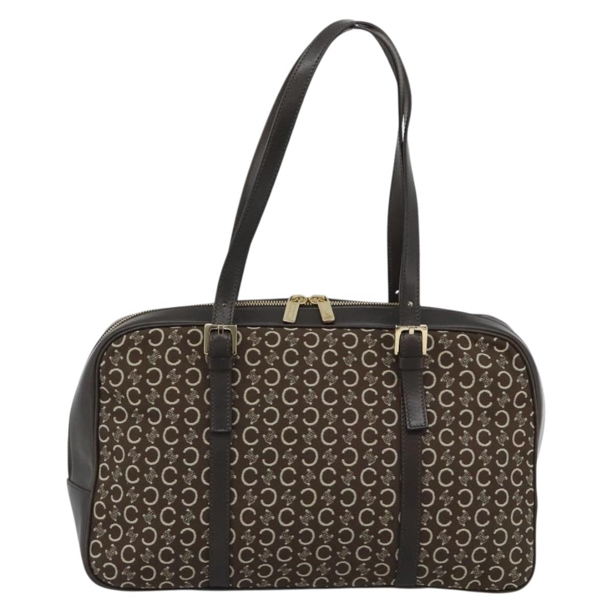 Celine C Macadam Canvas And Leather Brown Canvas Handbag (Pre-Owned)