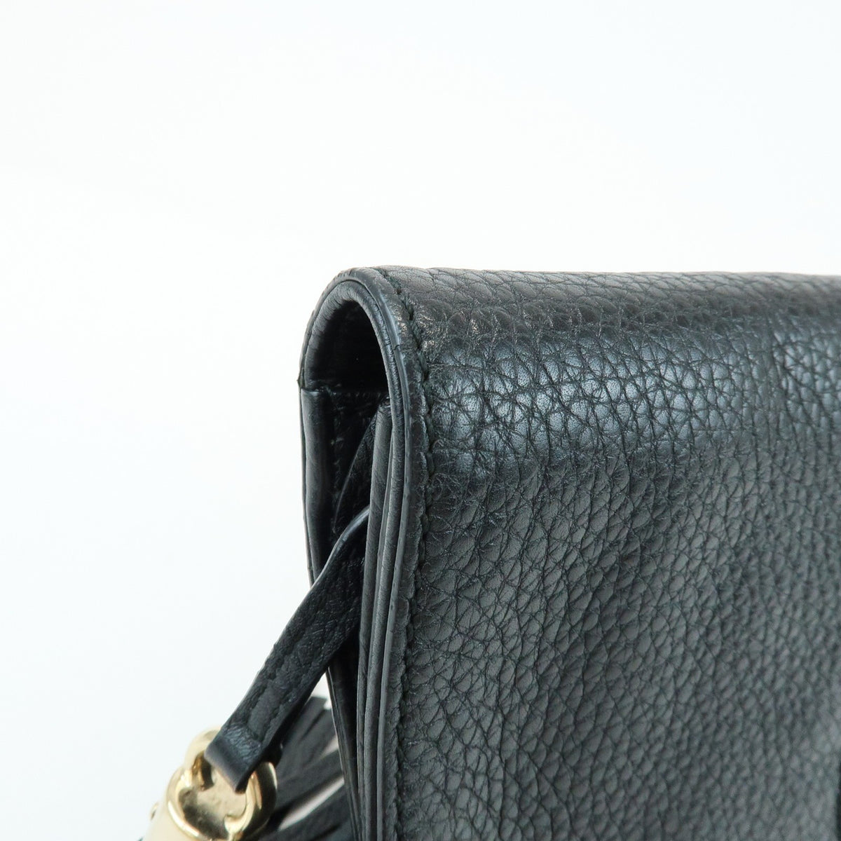 Gucci Soho Clutch Leather Black Leather Clutche & Pouche Bag (Pre-Owned)