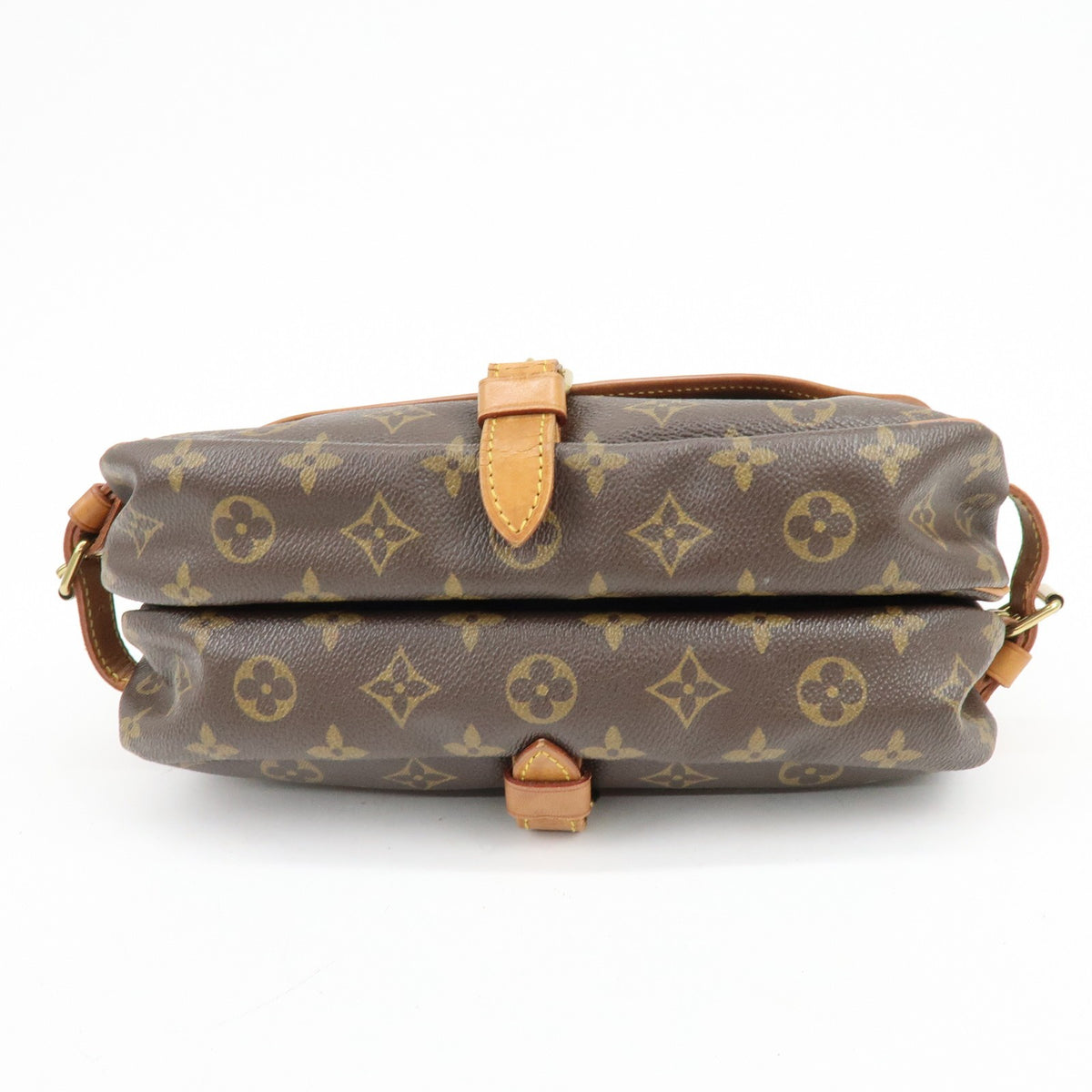 Louis Vuitton Saumur Monogram Canvas Brown Canvas Shoulder Bag Bag (Pre-Owned)