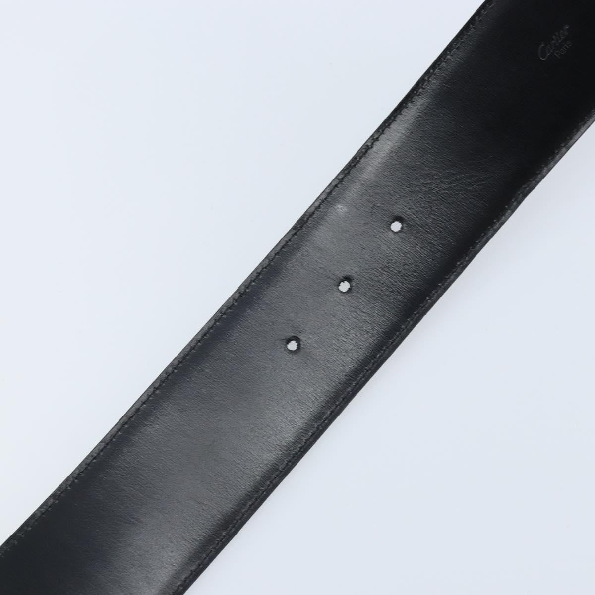Cartier Trinity Belt Leather Black Leather Belts Accessory (Pre-Owned)