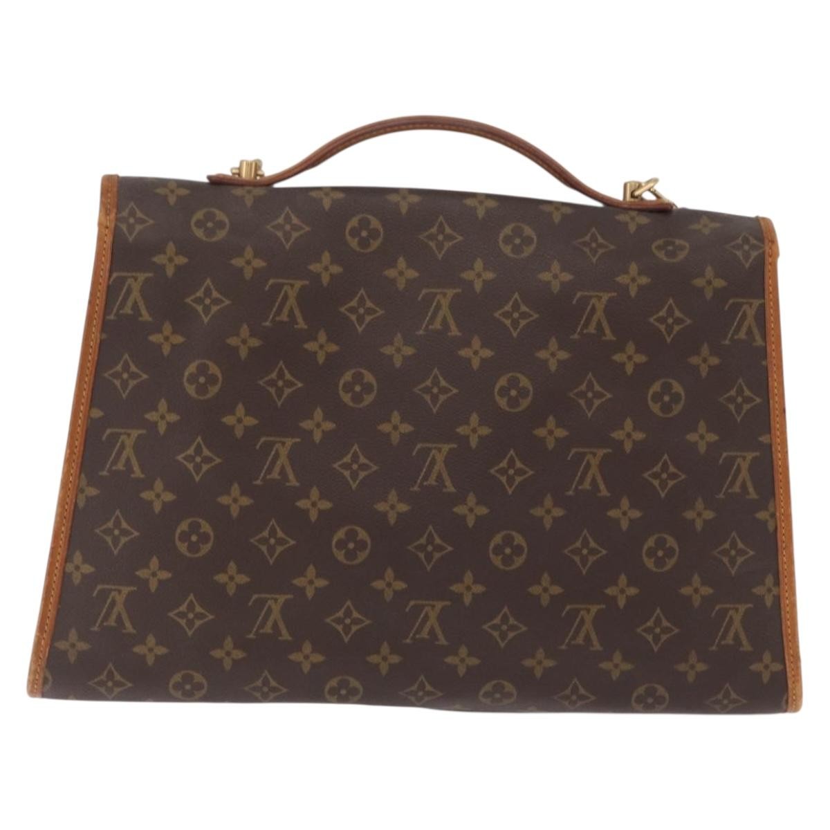 Louis Vuitton Beverly Monogram Canvas Brown Canvas Briefcase Bag (Pre-Owned)