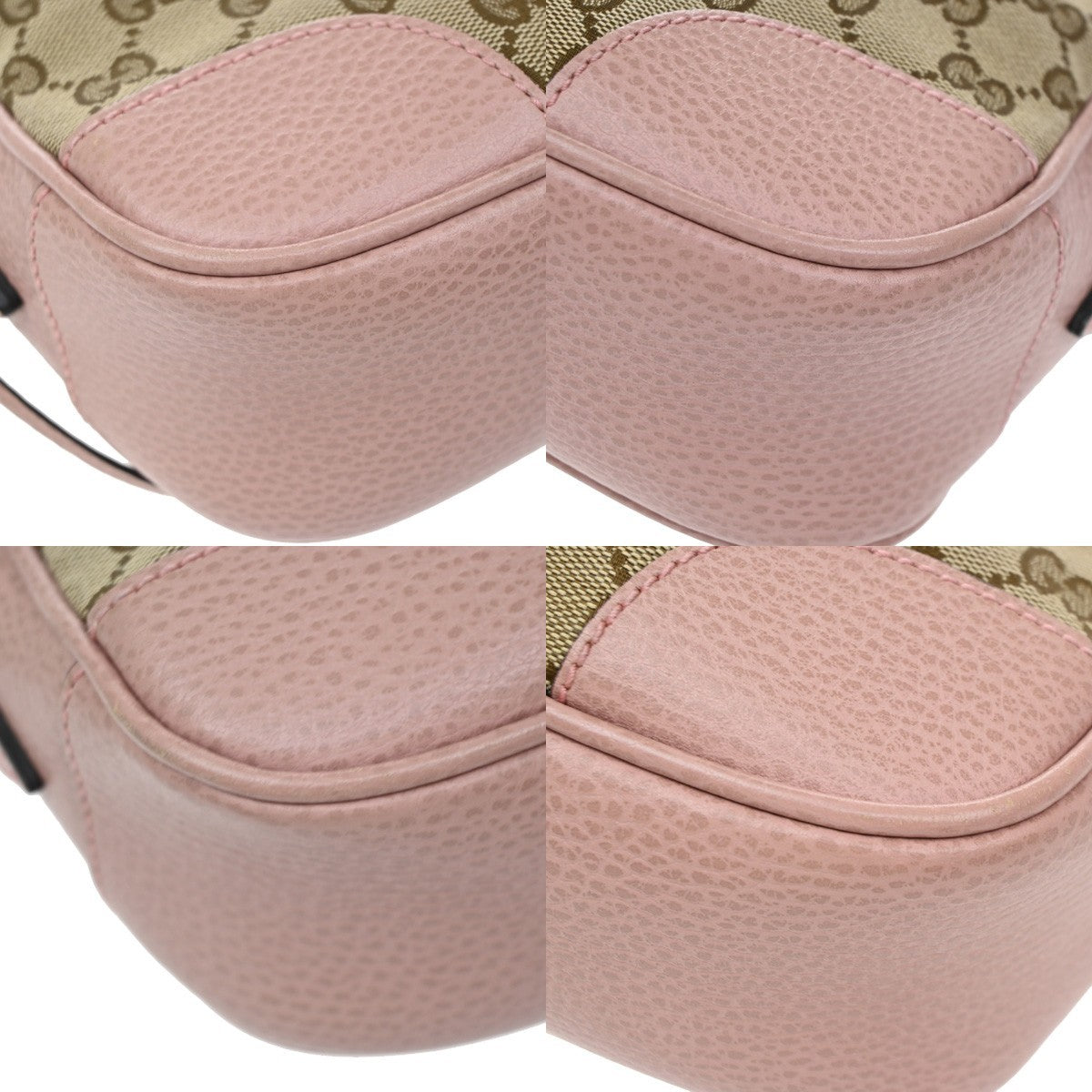 Gucci Bree Disco Gg Canvas With Leather Beige Canvas Crossbody Bag Bag (Pre-Owned)