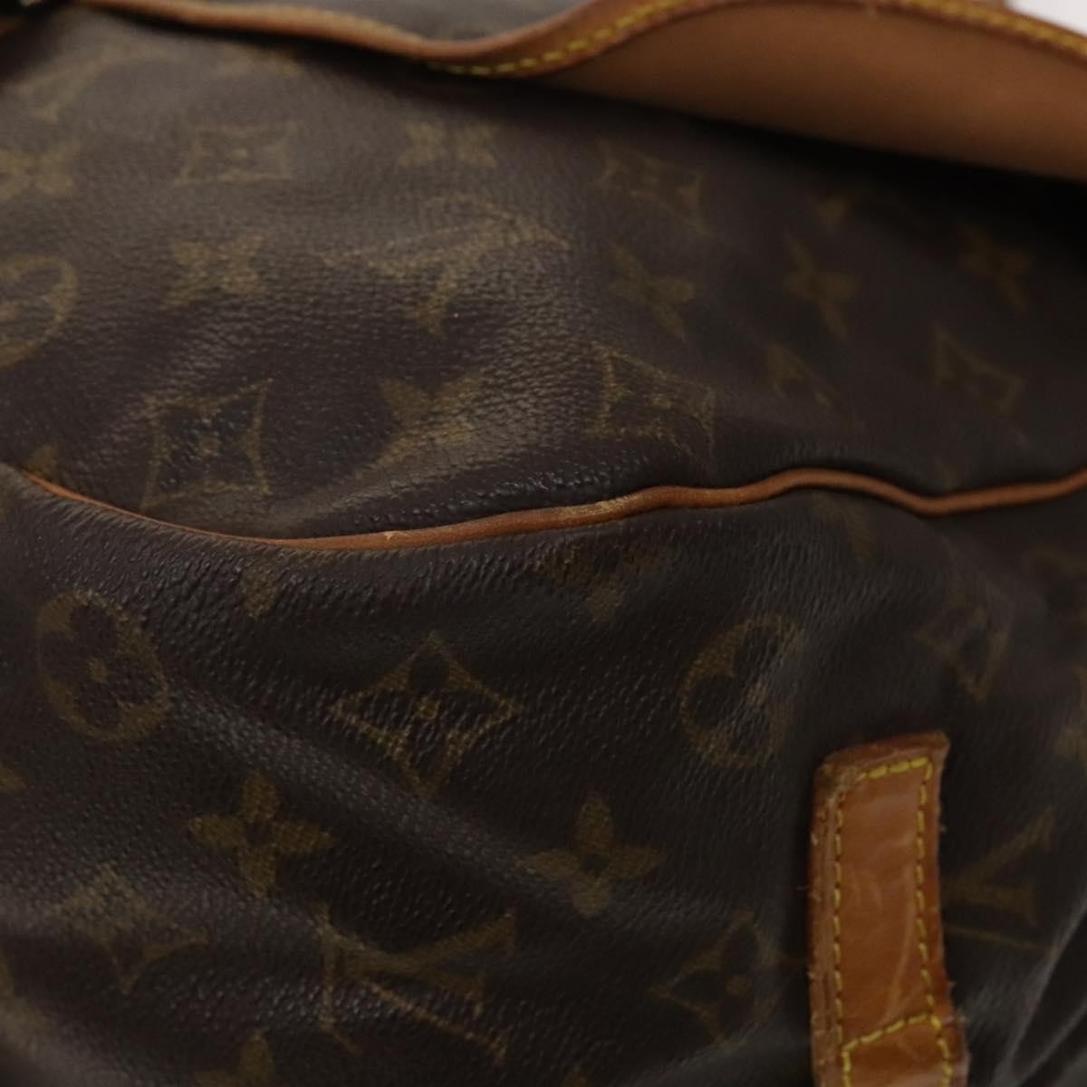 Louis Vuitton Saumur Monogram Canvas Brown Canvas Shoulder Bag Bag (Pre-Owned)