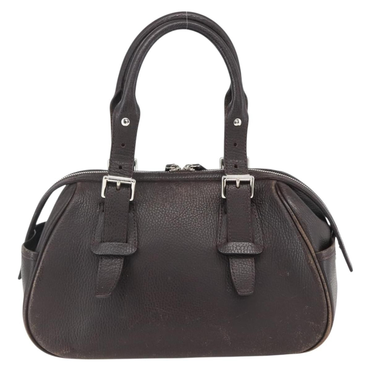 Burberry Vintage Leather Brown Leather Handbag (Pre-Owned)