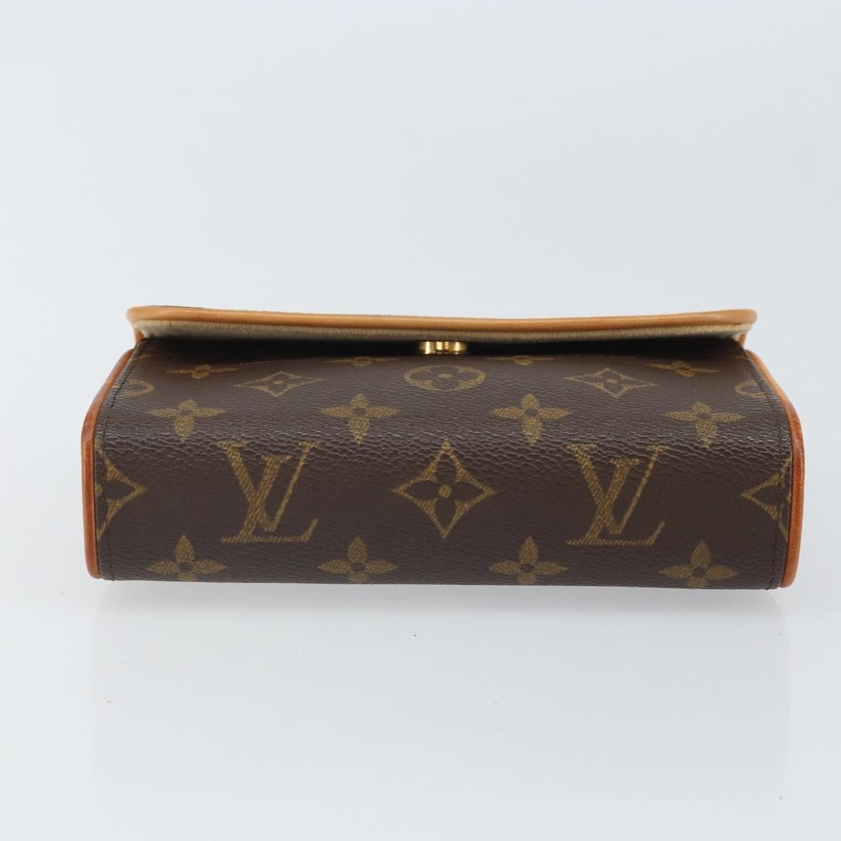Louis Vuitton Florentine Pochette Canvas Brown Canvas Clutche & Pouche Bag (Pre-Owned)