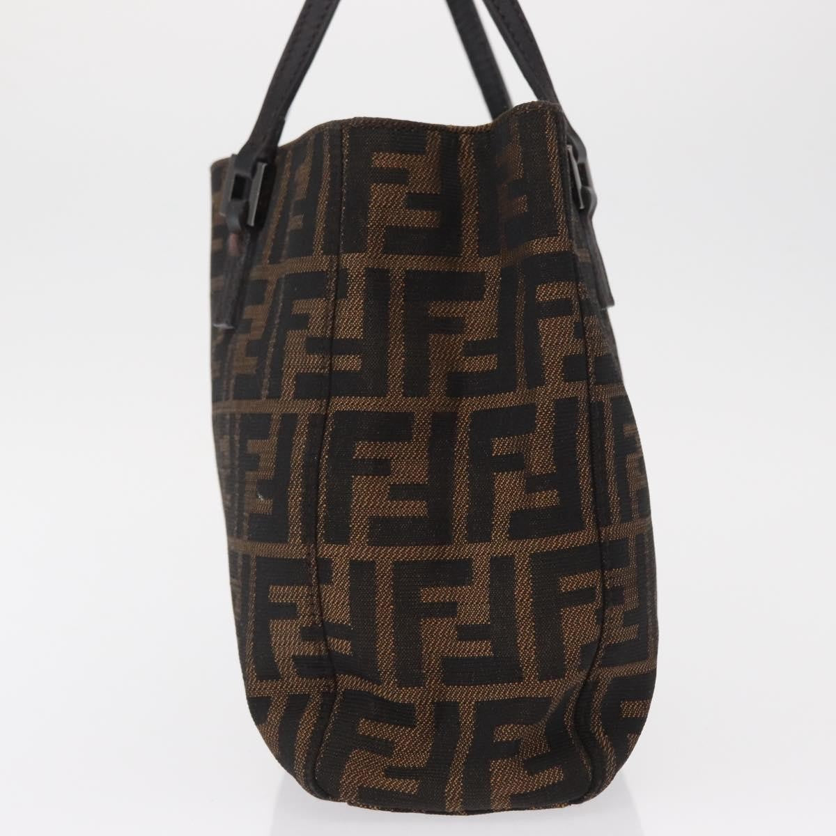 Fendi Vintage Open Tote Zucca Canvas Brown Canvas Tote Bag Bag (Pre-Owned)
