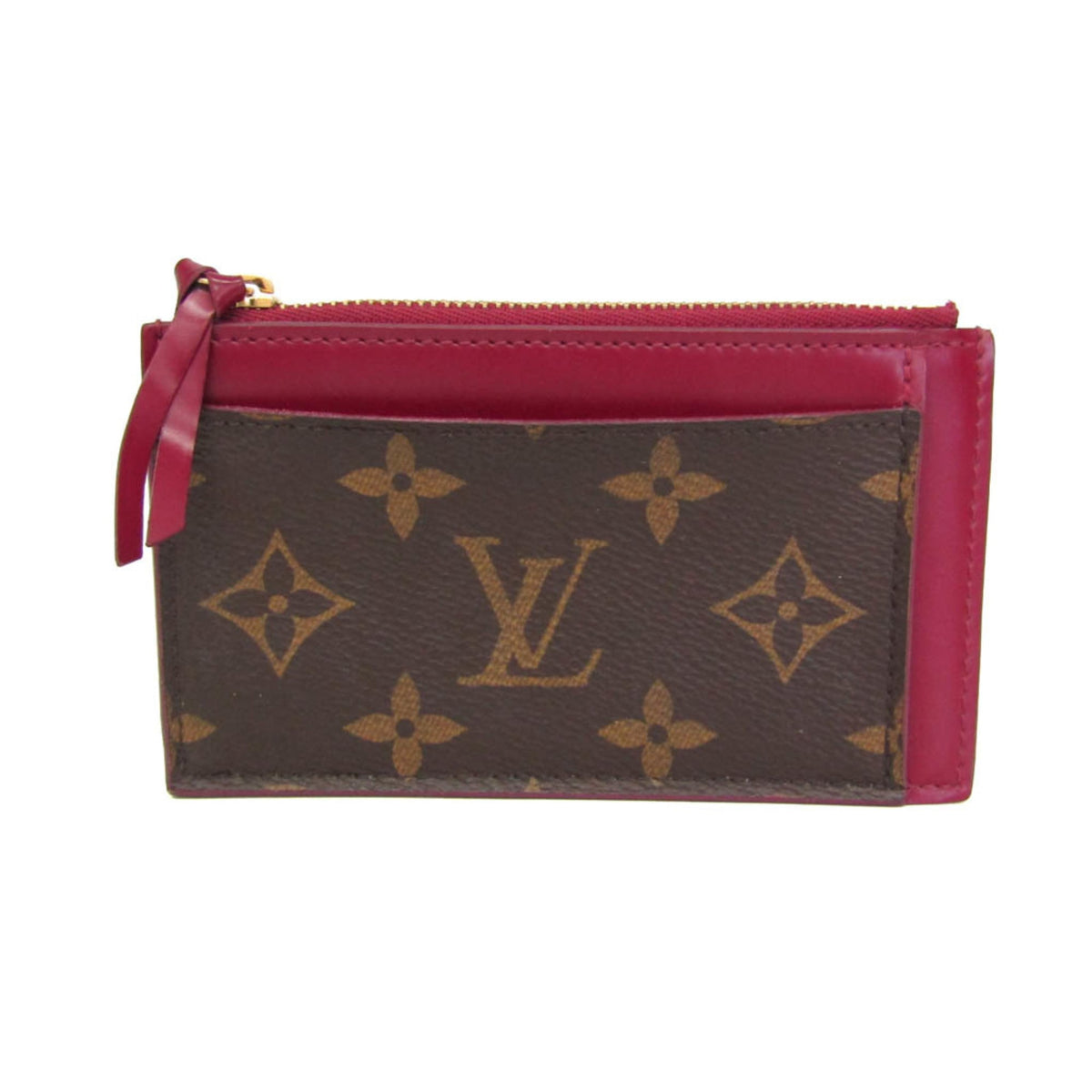 Louis Vuitton Zipped Card Holder Nm Monogram Canvas Brown Canvas Card Holders Accessory (Pre-Owned)