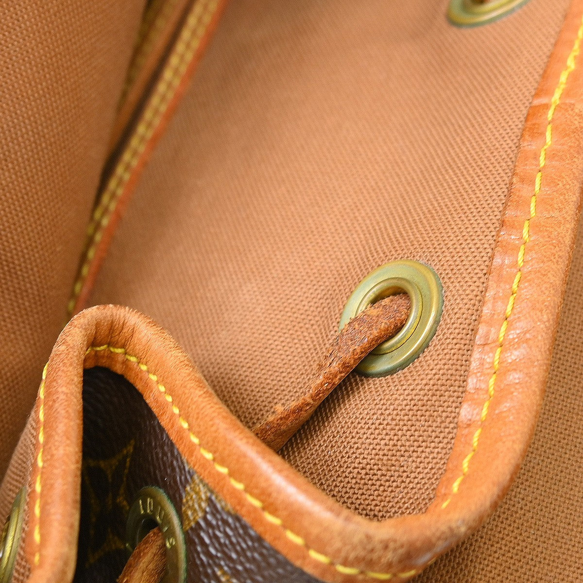 Louis Vuitton Vintage Montsouris Monogram Canvas Brown Canvas Backpack Bag (Pre-Owned)