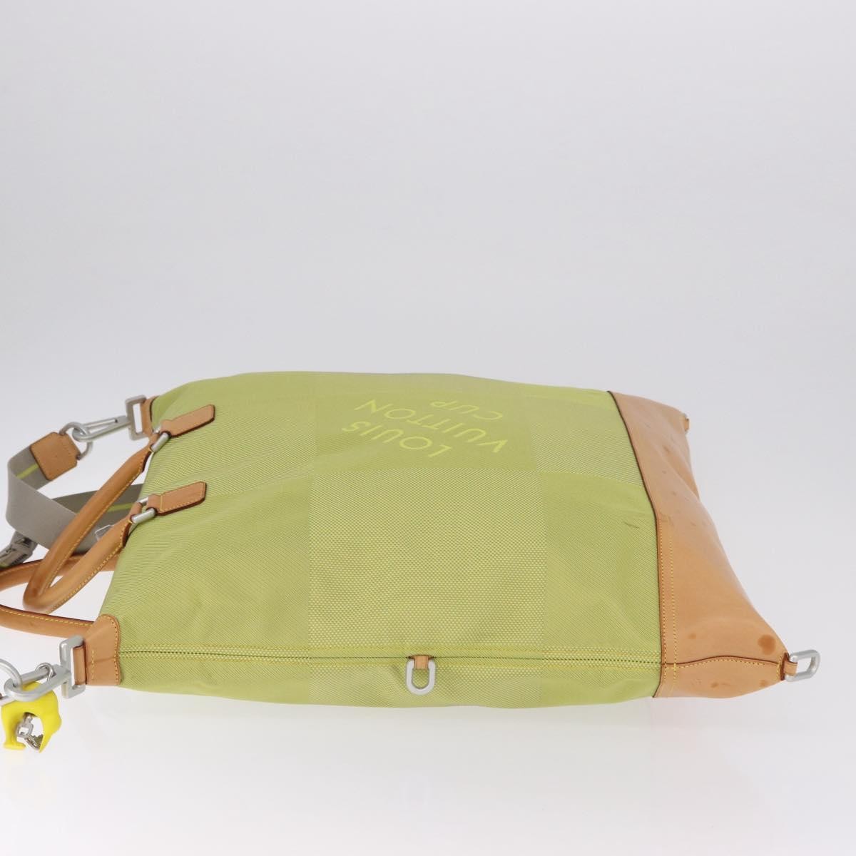 Louis Vuitton Cougar Damier Geant Canvas Yellow Canvas Handbag (Pre-Owned)