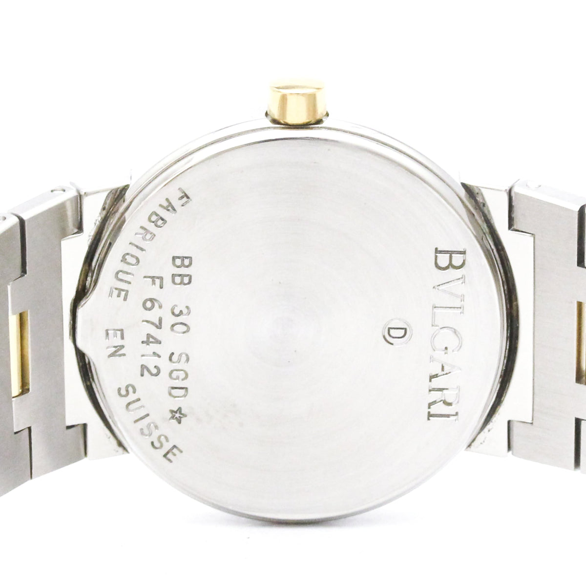 Bvlgari Bvlgari Quartz Stainless Steel And Yellow Gold Watch (Pre-Owned)