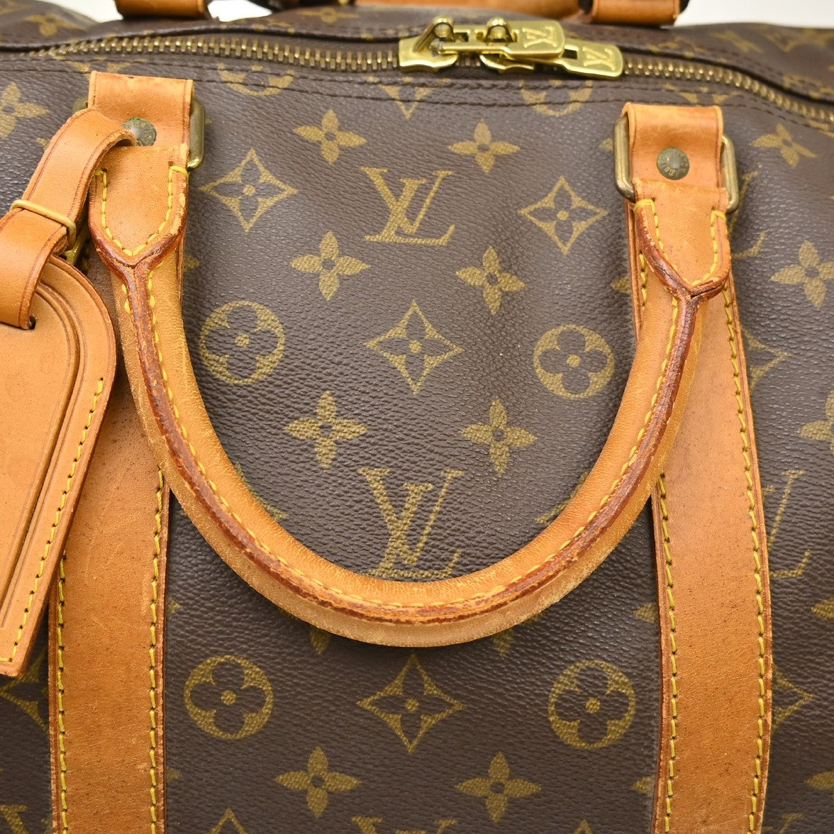 Louis Vuitton Keepall Monogram Canvas Brown Canvas Travel Bag Bag (Pre-Owned)