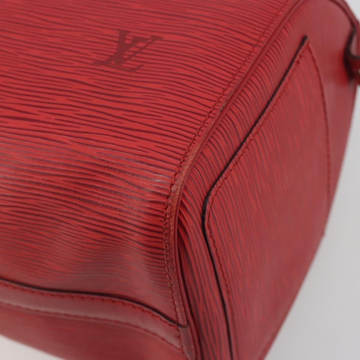 Louis Vuitton Speedy Epi Leather Red Leather Handbag (Pre-Owned)