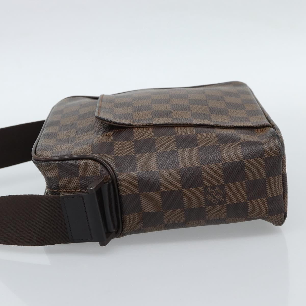 Louis Vuitton Olav Damier Ebene Brown Canvas Shoulder Bag Bag (Pre-Owned)