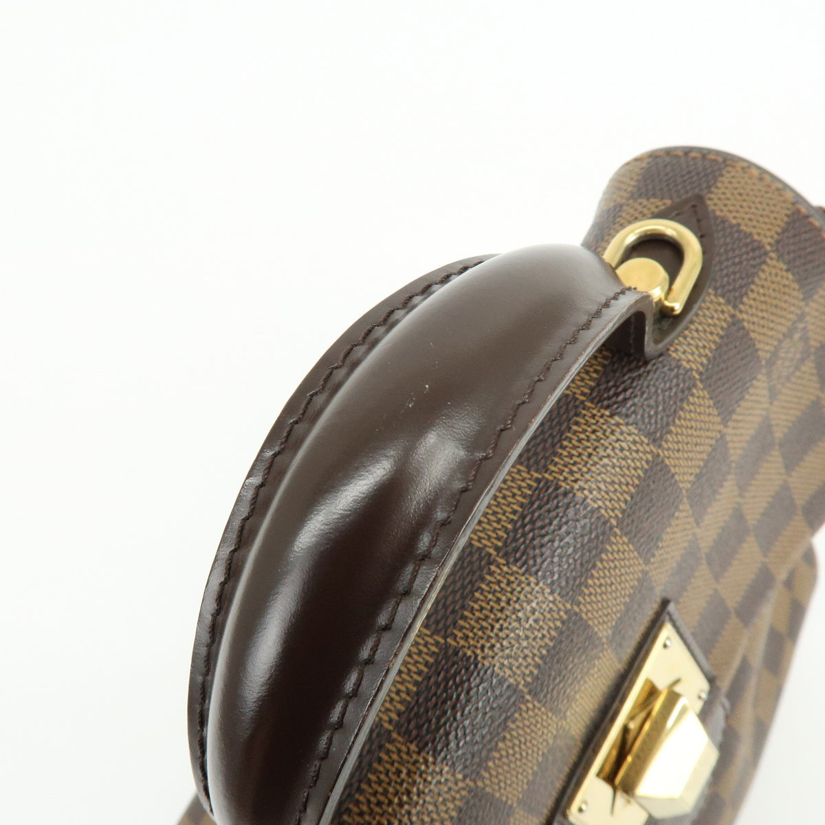 Louis Vuitton Bergamo Damier Brown Canvas Handbag (Pre-Owned)