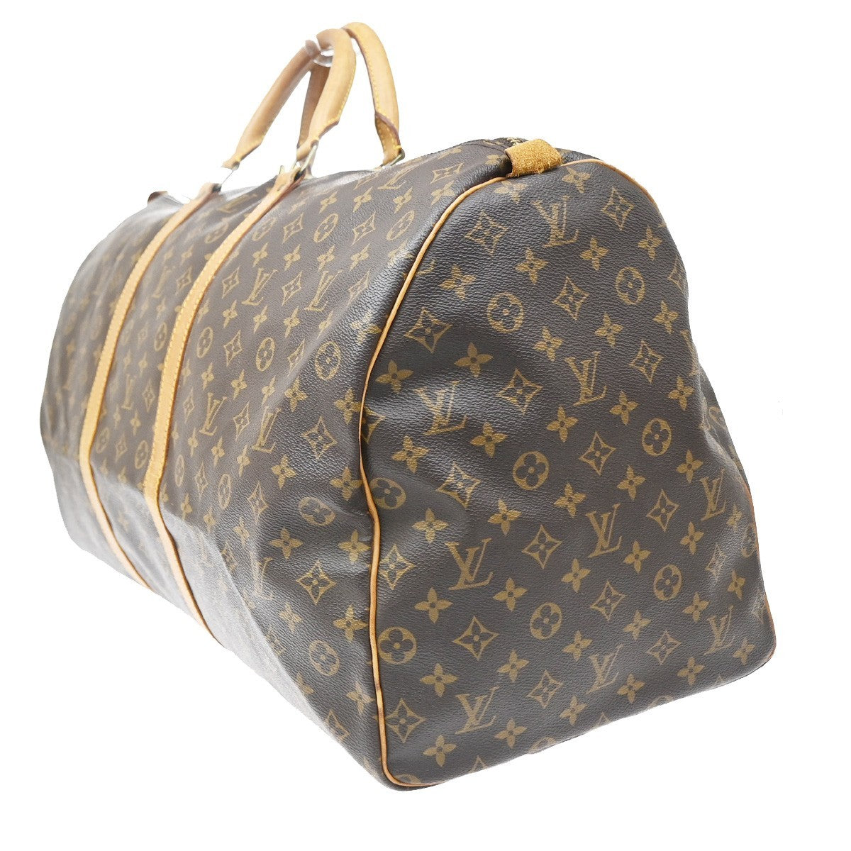 Louis Vuitton Keepall Bag Monogram Canvas Brown Canvas Travel Bag Bag (Pre-Owned)