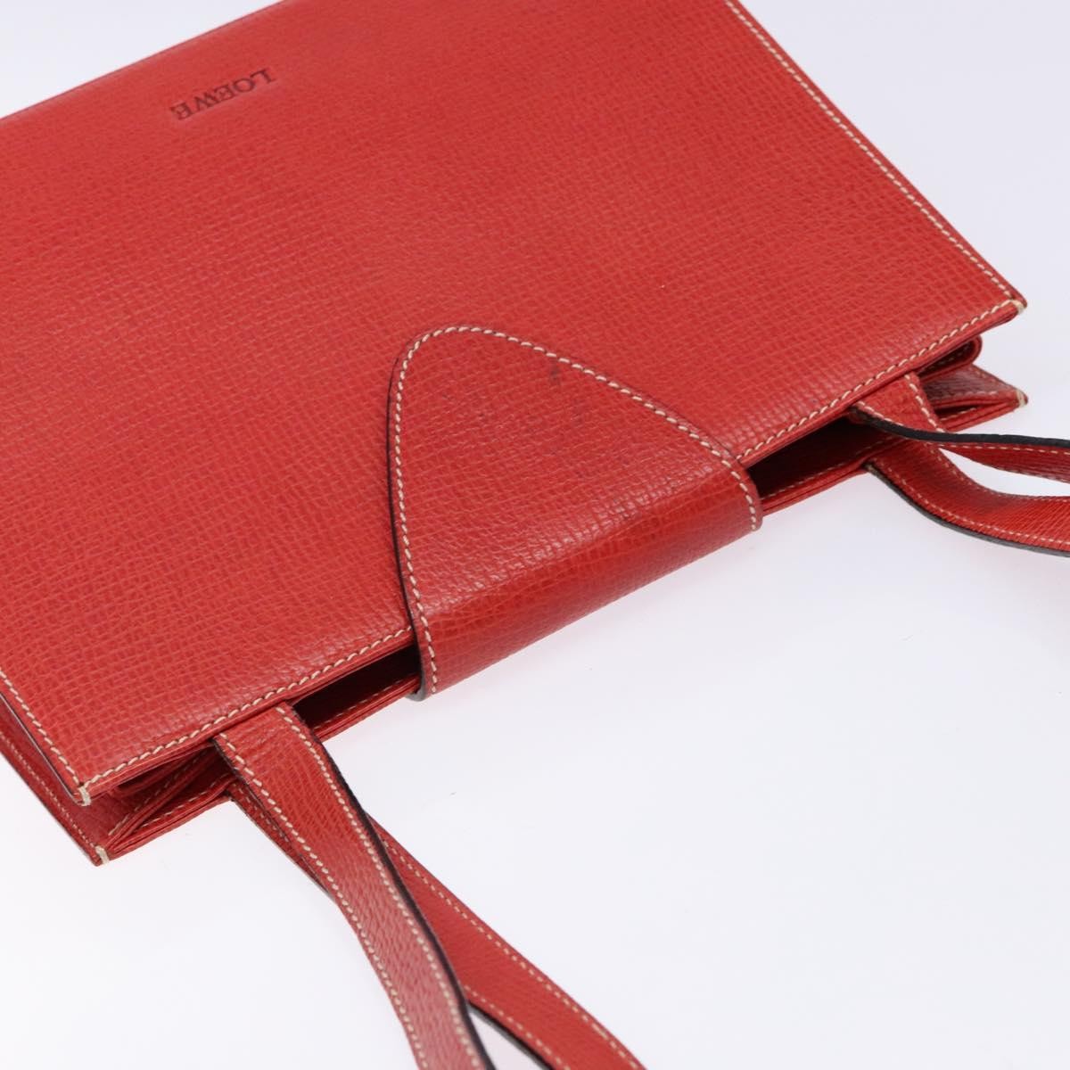 Loewe Vintage Leather Red Leather Shoulder Bag Bag (Pre-Owned)