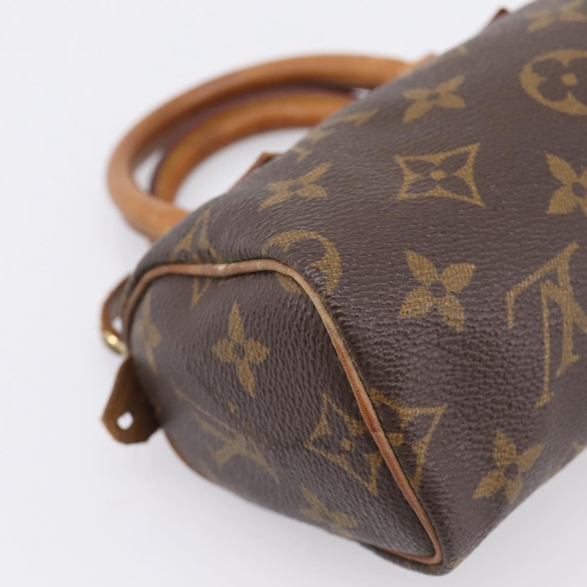 Louis Vuitton Speedy Mini Hl Monogram Canvas Brown Canvas Handbag (Pre-Owned)