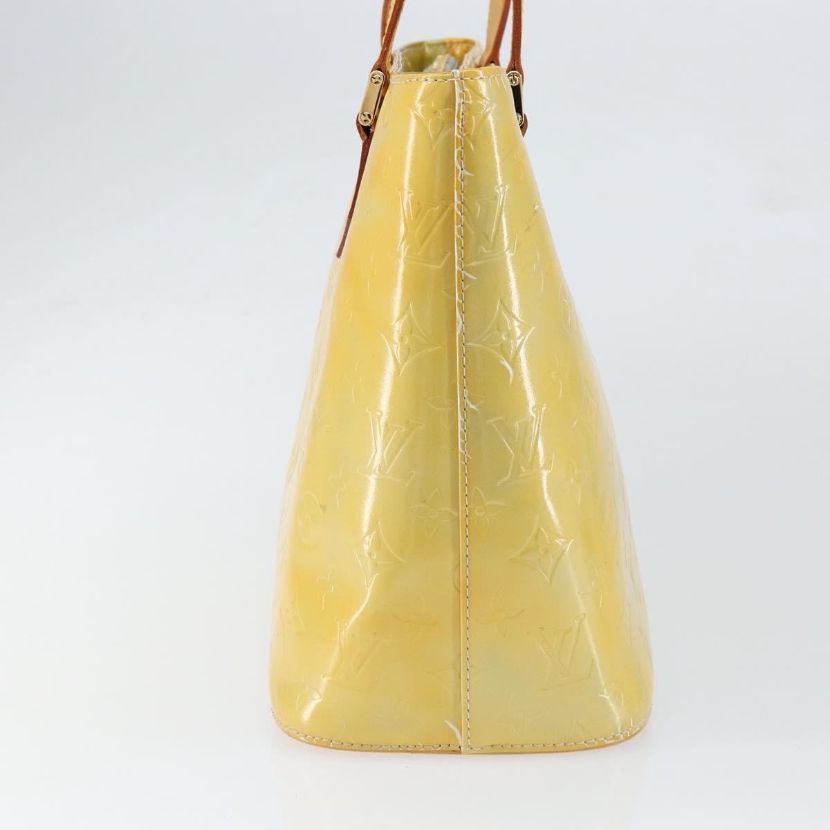 Louis Vuitton Houston Monogram Vernis Yellow Patent_Leather Tote Bag Bag (Pre-Owned)