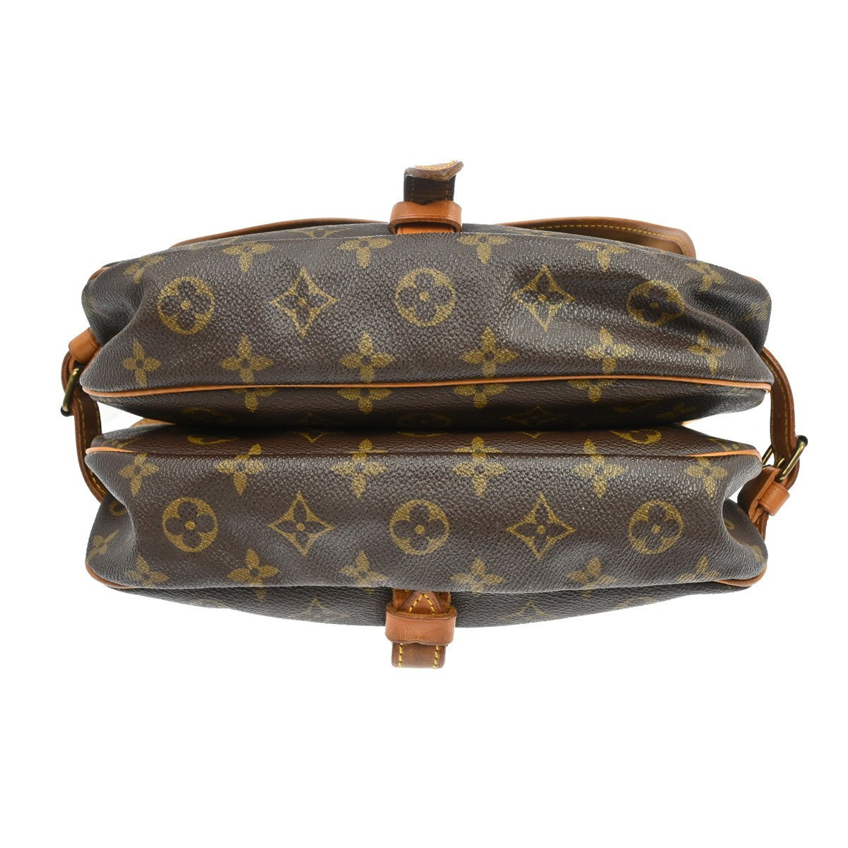 Louis Vuitton Saumur Messenger Monogram Canvas Brown Canvas Shoulder Bag Bag (Pre-Owned)