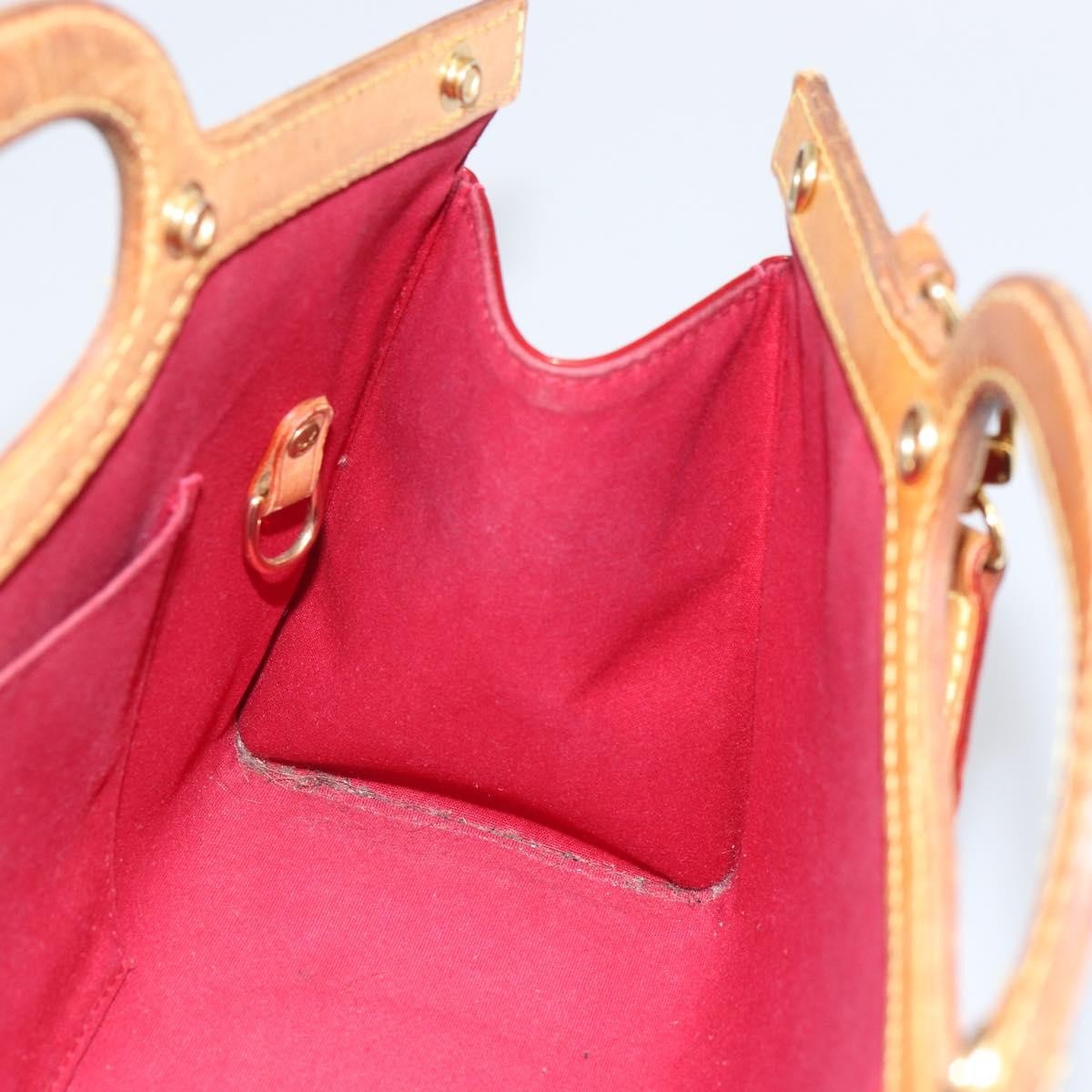 Louis Vuitton Roxbury Drive Monogram Vernis Red Patent_Leather Handbag (Pre-Owned)