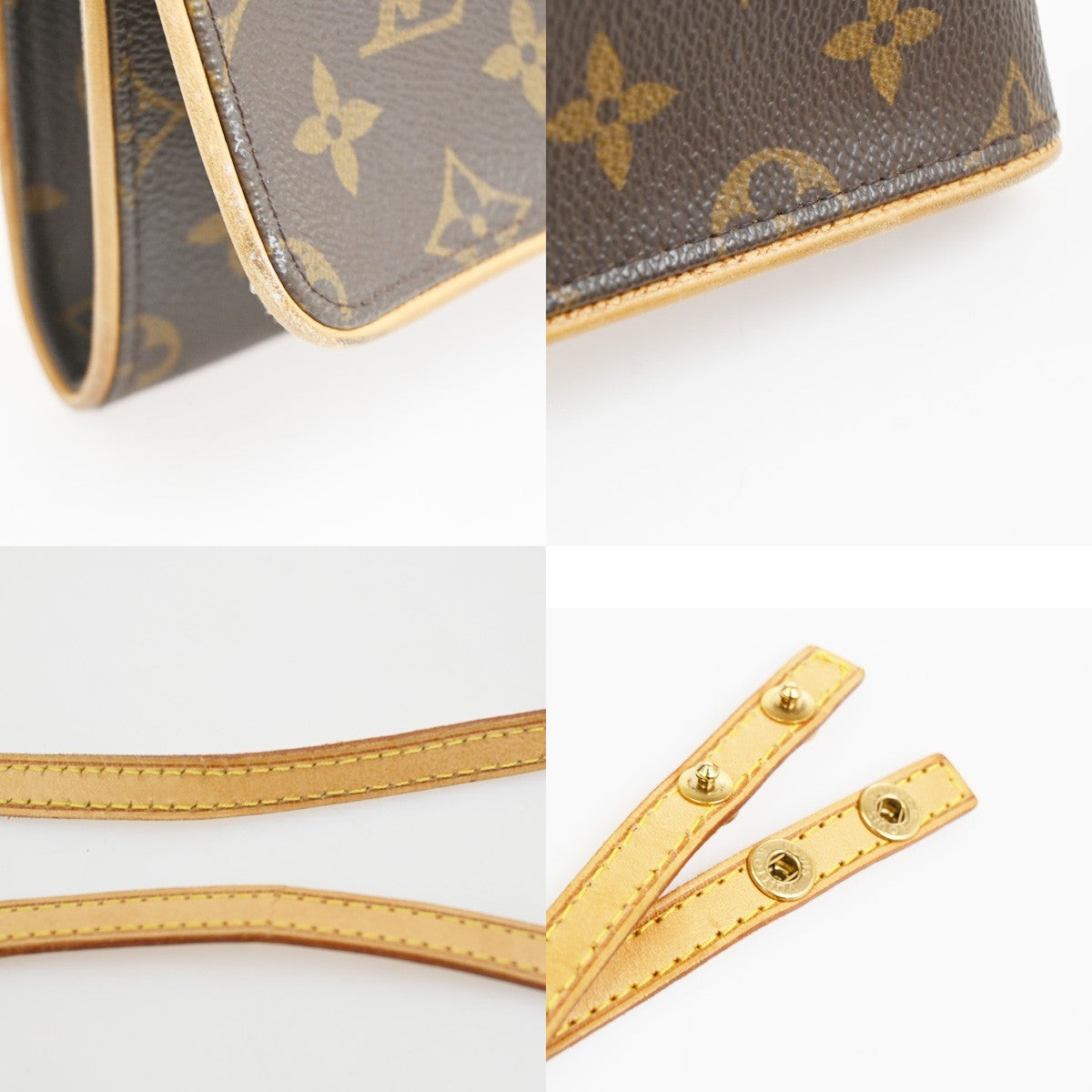 Louis Vuitton Twin Monogram Canvas Brown Canvas Clutche & Pouche Bag (Pre-Owned)
