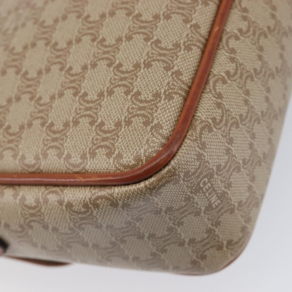 Celine Macadam Shoulder Canvas Beige Canvas Crossbody Bag Bag (Pre-Owned)
