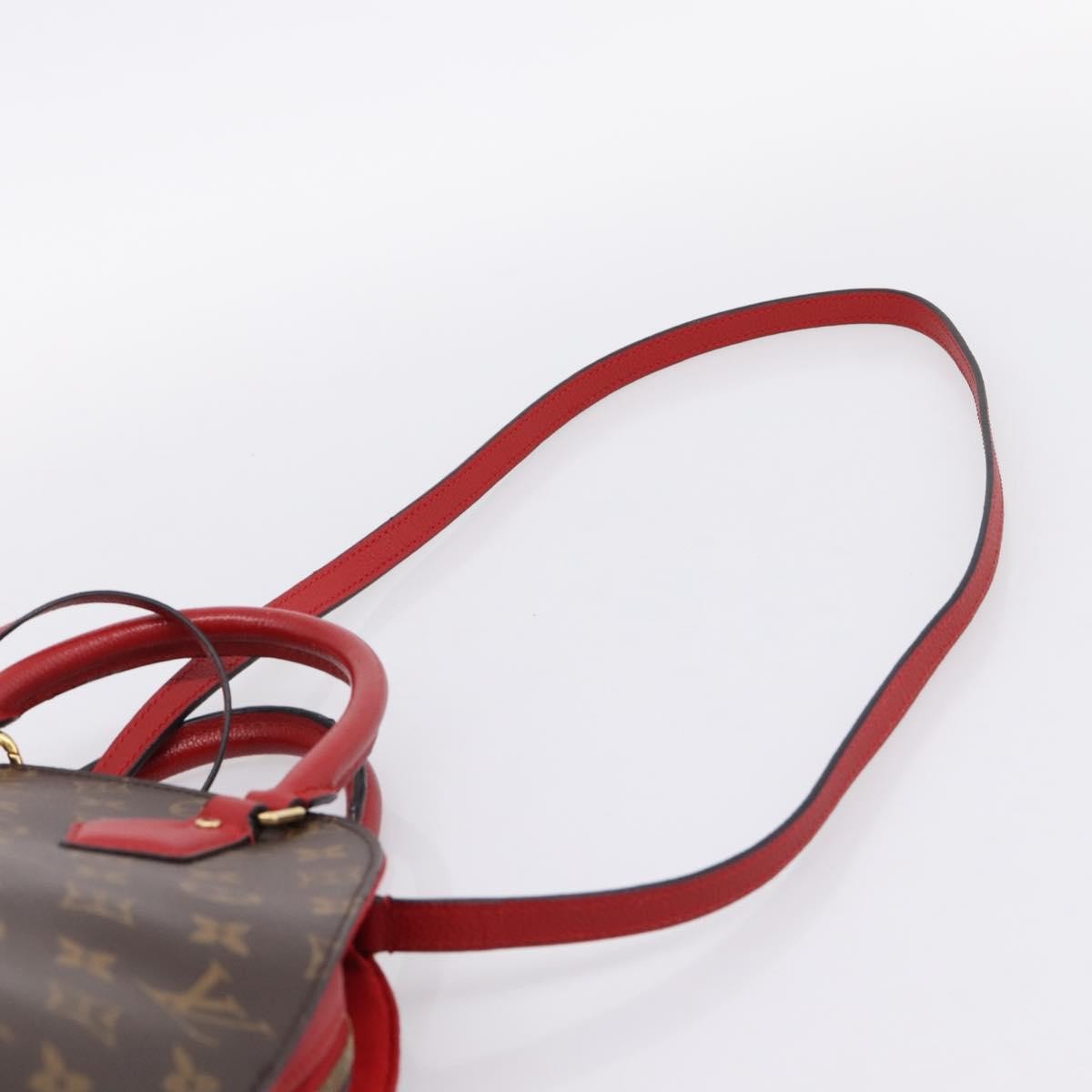 Louis Vuitton Alma Bnb Monogram Canvas With Leather Brown Canvas Handbag (Pre-Owned)