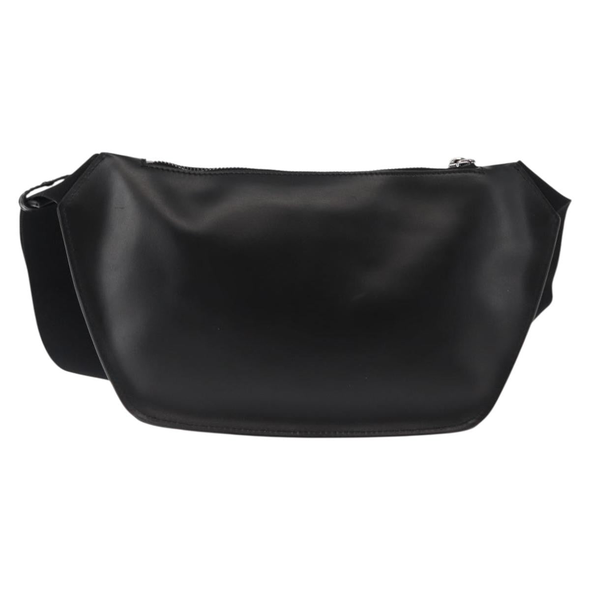 Versace Crossbody Studded Leather Black Leather Clutche & Pouche Bag (Pre-Owned)