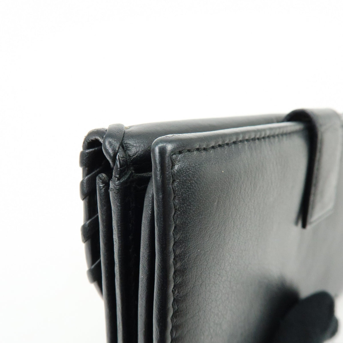 Christian Dior Trotter / Heart Motif Wallet Leather Black Leather Wallets Accessory (Pre-Owned)