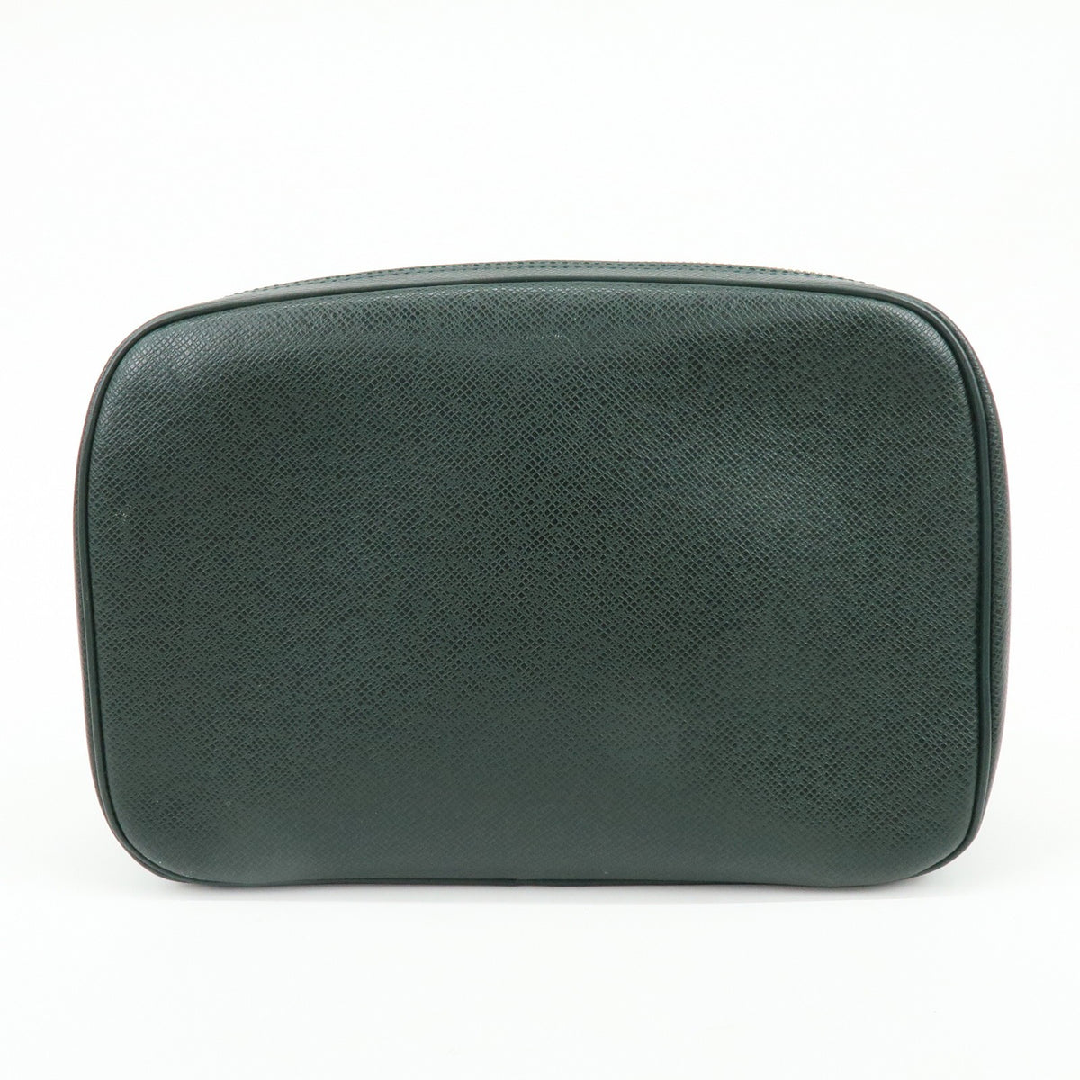 Louis Vuitton Toiletry Pouch Taiga Leather Green Leather Clutche & Pouche Bag (Pre-Owned)