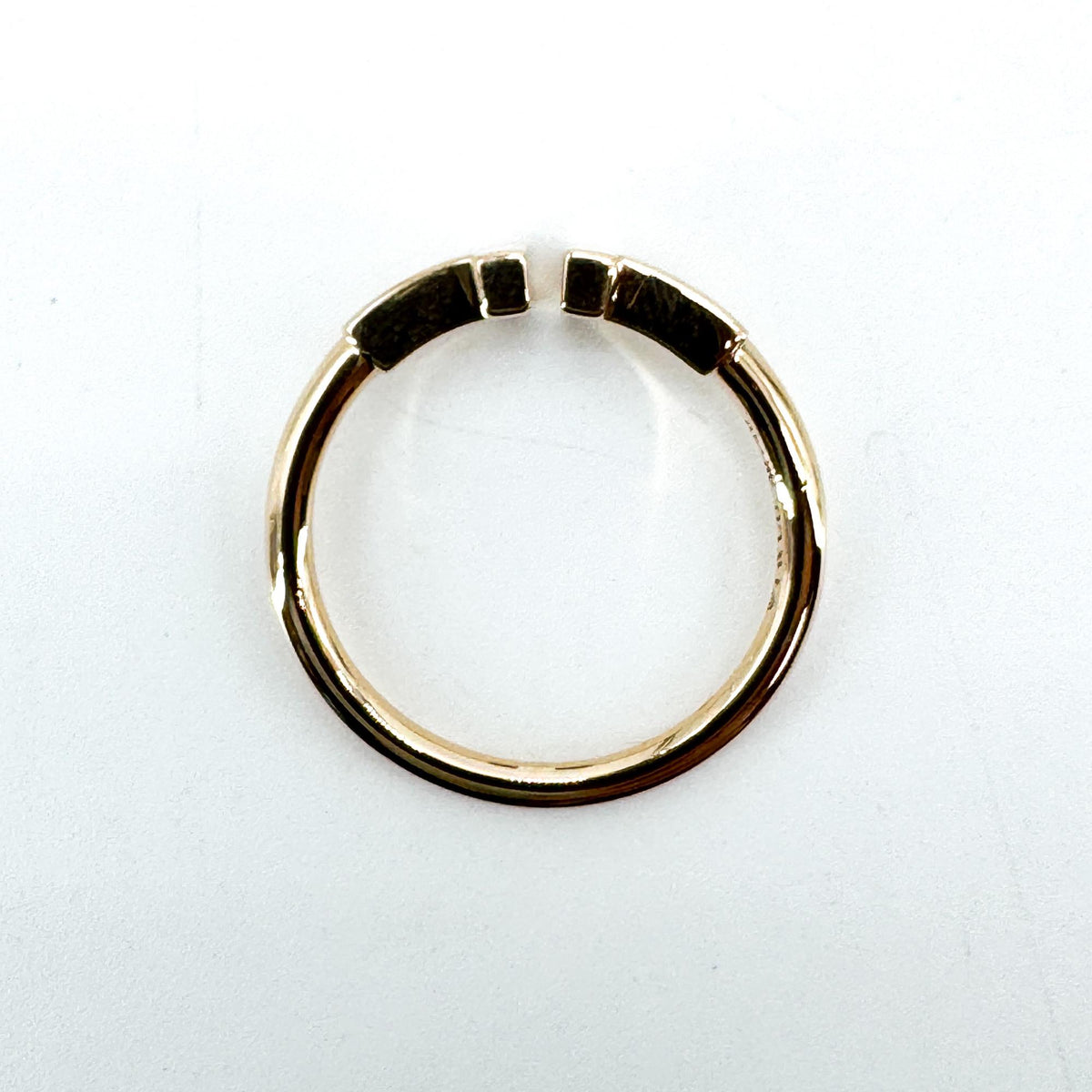 Tiffany & Co. T Wire 18K Rose Gold Gold Rose_Gold Ring Jewelry (Pre-Owned)