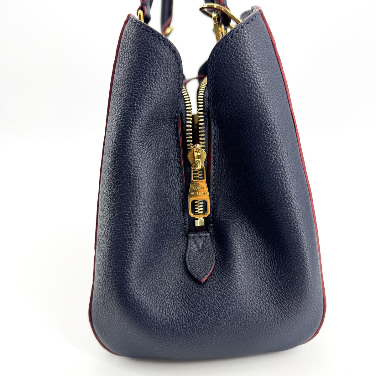 Louis Vuitton Montaigne Monogram Empreinte Leather Navy Leather Handbag (Pre-Owned)