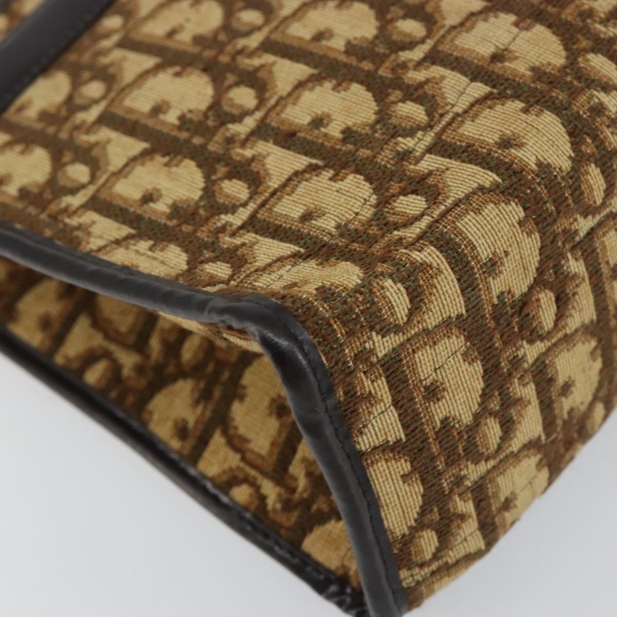 Christian Dior Trotter Shoulder Canvas Beige Canvas Shoulder Bag Bag (Pre-Owned)