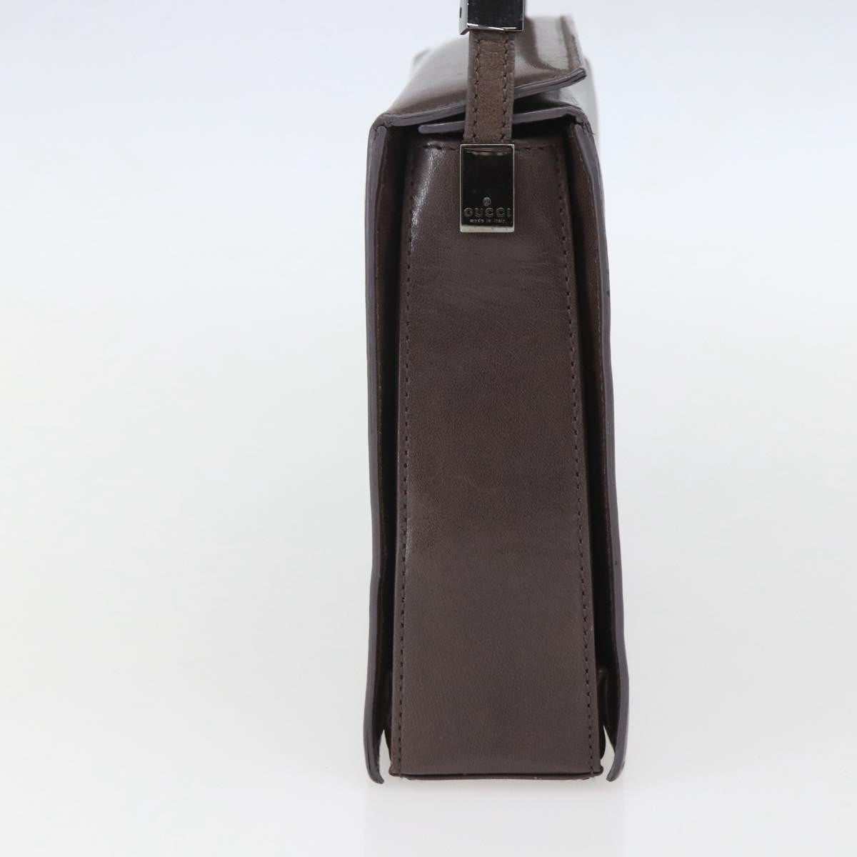 Gucci Vintage Leather Brown Leather Shoulder Bag Bag (Pre-Owned)