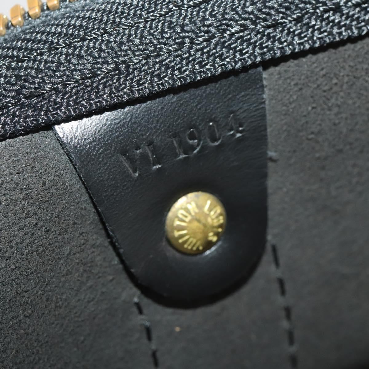 Louis Vuitton Keepall Epi Leather Black Leather Travel Bag Bag (Pre-Owned)