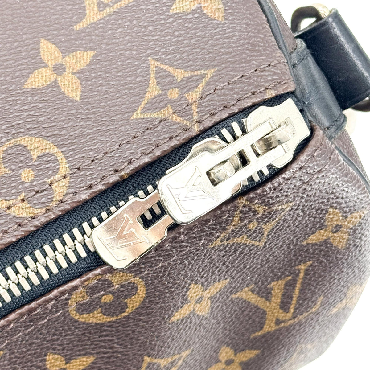 Louis Vuitton Keepall Bandouliere Macassar Monogram Canvas Brown Canvas Travel Bag Bag (Pre-Owned)
