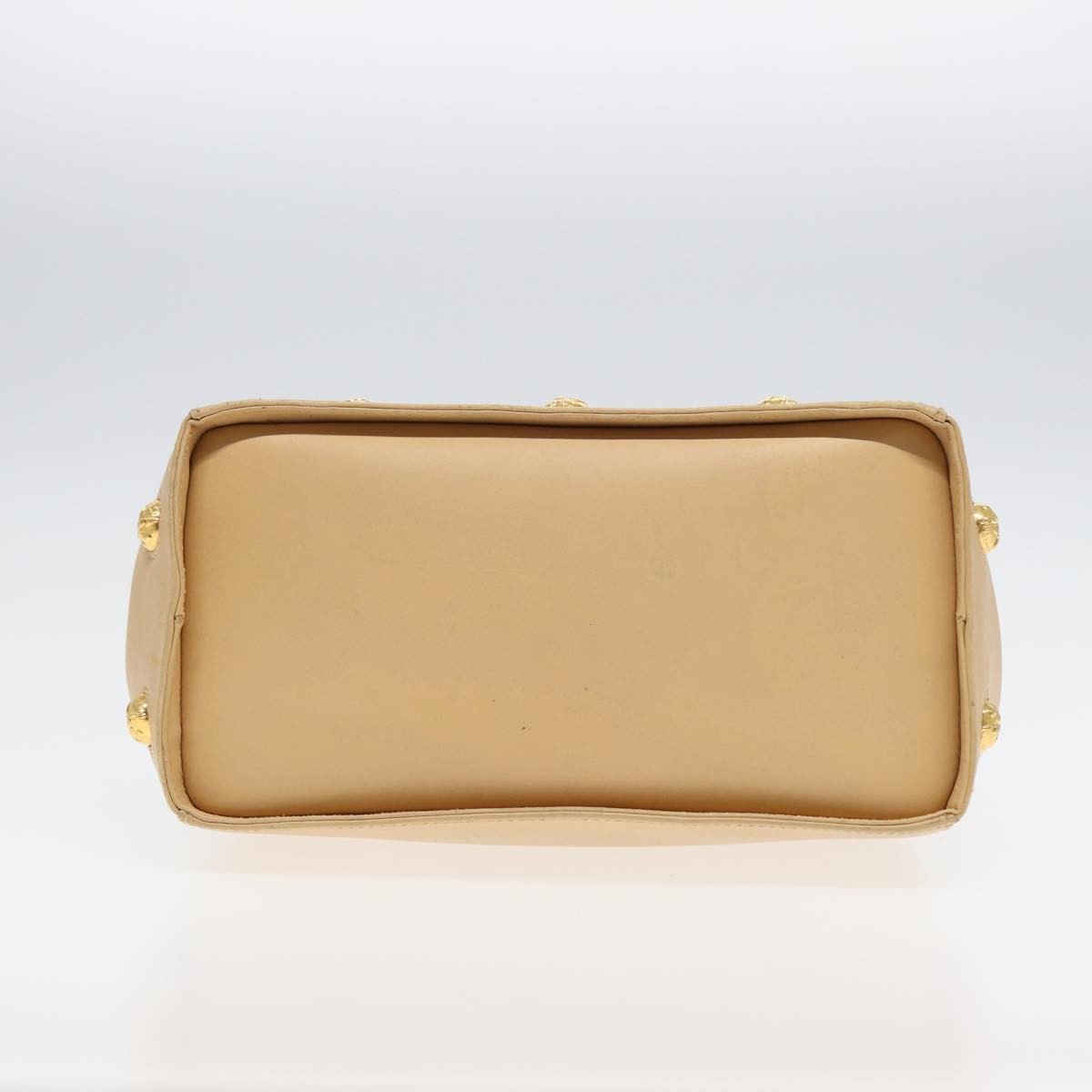 Salvatore Ferragamo Vintage Leather Beige Leather Shoulder Bag Bag (Pre-Owned)