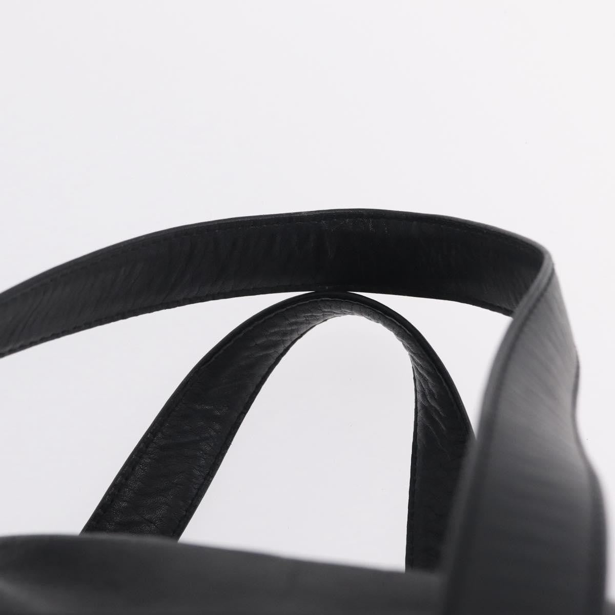 Loewe Travel Line Boston Black Leather Travel Bag Bag (Pre-Owned)