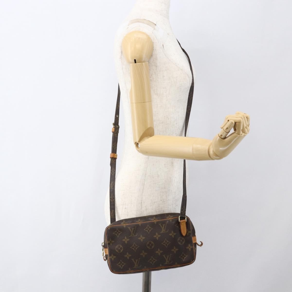 Louis Vuitton Pochette Marly Bandouliere Monogram Canvas Brown Canvas Handbag (Pre-Owned)