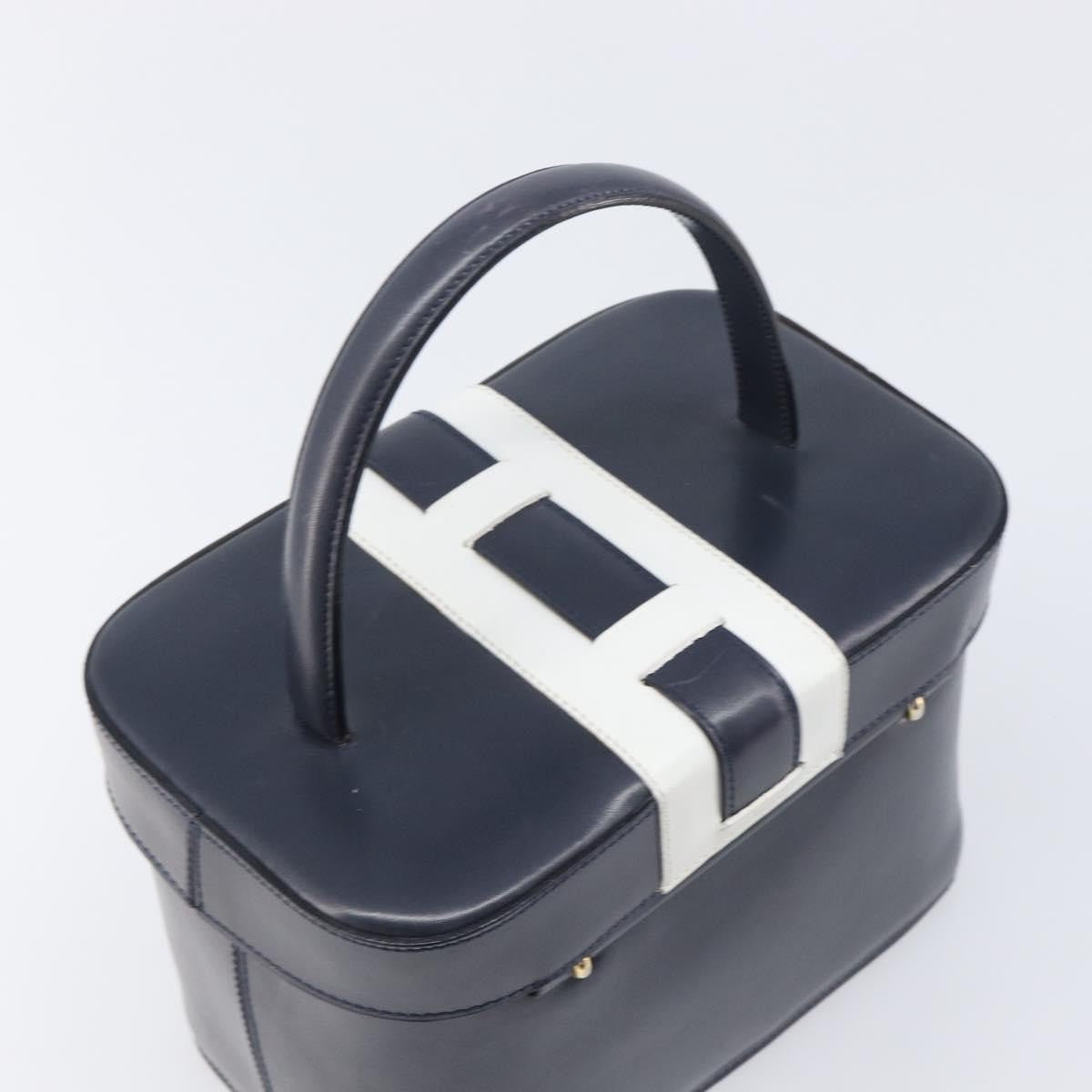 Celine Handbag Leather Navy Leather Handbag (Pre-Owned)