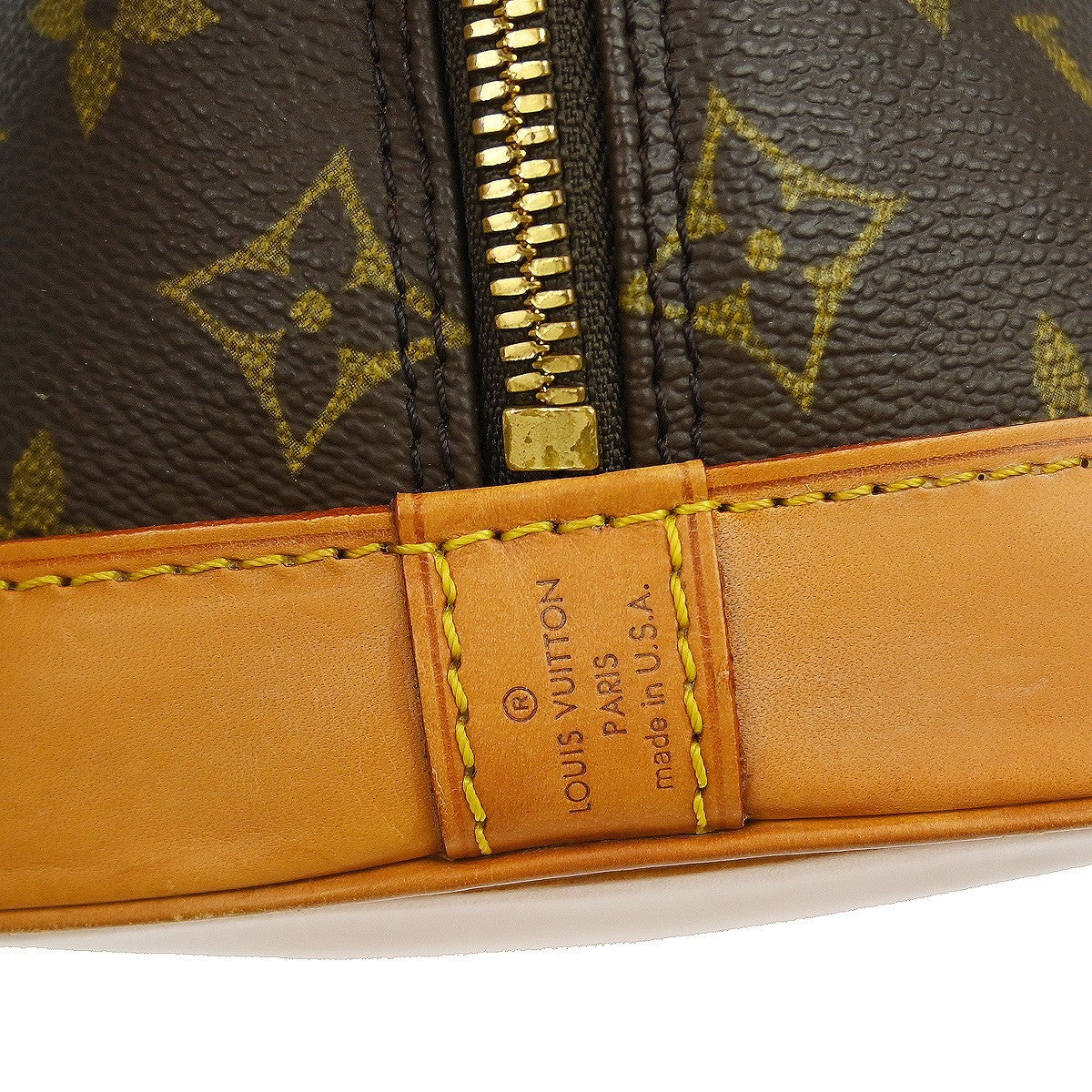 Louis Vuitton Alma Monogram Brown Canvas Handbag (Pre-Owned)