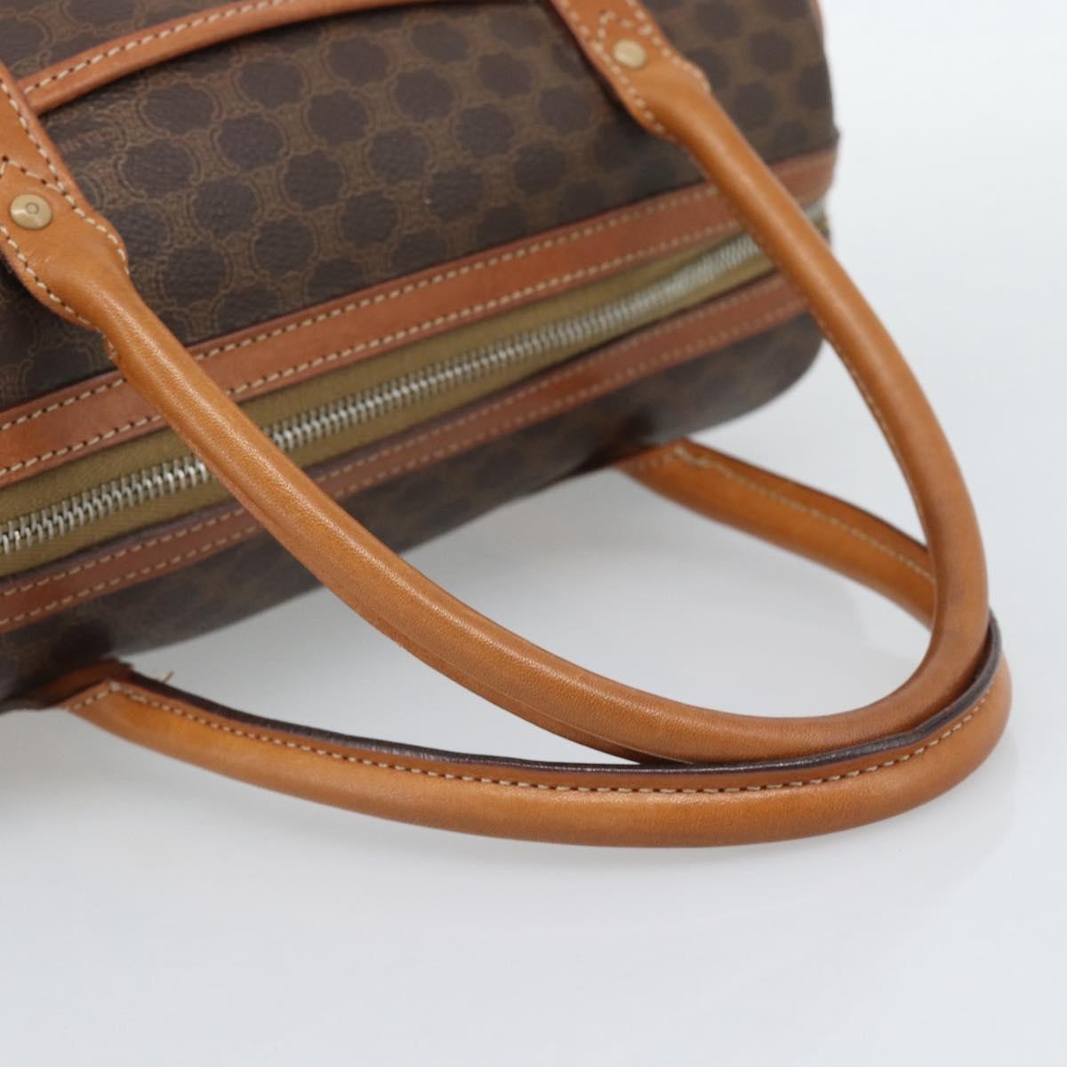 Celine Boston Macadam Canvas Brown Pvc Travel Bag Bag (Pre-Owned)