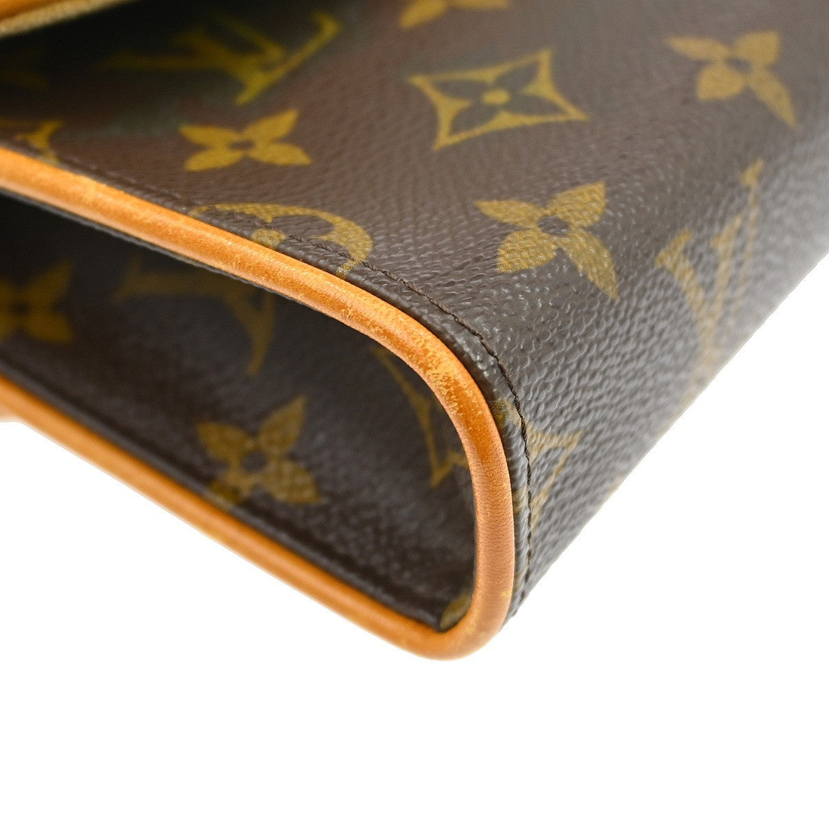 Louis Vuitton Florentine Pochette Monogram Canvas Brown Canvas Clutche & Pouche Bag (Pre-Owned)
