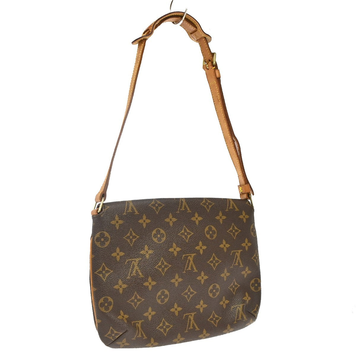 Louis Vuitton Musette Tango Monogram Canvas Brown Canvas Shoulder Bag Bag (Pre-Owned)